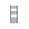 Towel radiator 500x1200 mm anthracite single row - straight version with central connection