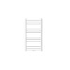 Towel dryer radiator 500x800 mm 378W white single row - curved, with central connection