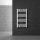 Bathroom radiator 500x800 mm 378W white single row - straight, with edge connection