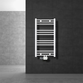   Fürdőszoba radiátor 500x800 mm 378W fehér egysoros - egyenes, központi bekötéssel univerzális csatlakozással