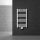 Bathroom radiator 500x800 mm 378W white single row - straight, central connection with universal connection