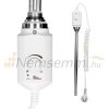 Towel dryer radiator 500x800 mm single row - straight white with 600W heating insert with end connection 