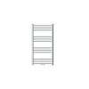Bathroom radiator 500x800 mm 250W chrome single row - straight, with central connection