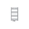 Bathroom radiator 500x800 mm 250W chrome single row - straight central connection with floor connection