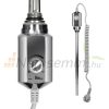 Bathroom radiator 500x800 mm 300W heating element chrome single row - straight edge connection 
