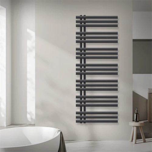 Modern radiator 600x1600mm in anthracite color, special design, stylish appearance, 630W power