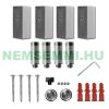 Modern radiator 600x1600mm in anthracite color, special design, stylish appearance, 630W power