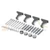 Modern design radiator 600 x 1030 mm anthracite with left connection without valve stem - only the radiator body