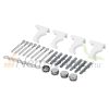 Modern design radiator 600 x 1030 mm white with left connection without valve tap - radiator body only
