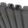 Modern design radiator 600x1020 mm anthracite double row right and left connection with universal valve tap