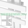 Modern designer radiator with heating insert 1200W white 600x1200 mm