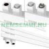 Modern designer radiator with heating insert 1200W white 600x1200 mm