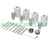 Modern designer radiator with heating insert 1200W white 600x1200 mm