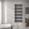 Modern designer radiator 600x1400 mm anthracite 472W towel drying radiator