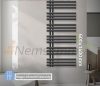 Modern designer radiator 600x1400 mm anthracite 472W towel drying radiator