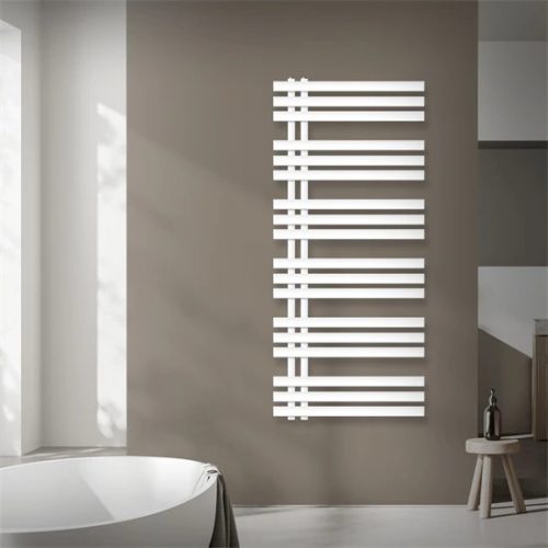 Modern designer radiator 600x1400 mm white 538W towel drying radiator