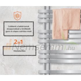 Modern designer radiátor fehér 600 x 1400 mm 538W