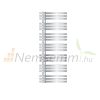 Modern designer radiator 600x1600 mm 603W chrome single row - straight design universal connection and left side connection