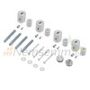 Modern designer radiator 600x1600 mm 603W chrome single row - straight design universal connection and left side connection
