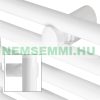 Towel radiator 600x1800 mm white single row - with curved side connection