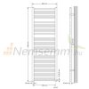 Towel radiator 600x1800 mm single-row - straight white with end connection