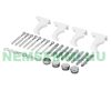 Modern design radiator 630x590 mm white side connection
