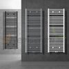 Towel radiator 750x1800 mm anthracite single row - straight version with central connection and universal connection