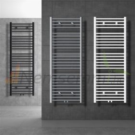   Törölközőszárító radiátor 750x1800 mm antracit egysorors - egyenes változat központi bekötéssel univerzális csatlakozással