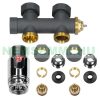 Towel dryer radiator 500x1550 mm anthracite bathroom heater 1187W with floor connection