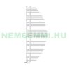 Törölközőszárító radiátor 680x1653 mm fehér modern design fűtőtest 997W padló csatlakozással