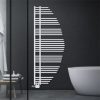 Törölközőszárító radiátor 680x1653 mm fehér modern design fűtőtest 997W univerzális csatlakozó