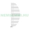Törölközőszárító radiátor 680x1653 mm fehér modern design fűtőtest 997W univerzális csatlakozó