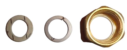 DN40 flexible pipe connector, fitting set set 2" for e.g. solar collector systems