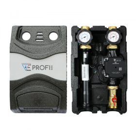   Napkollektor szivattyú állomás max 63 l/p 2 oldali GRUNDFOS keringető szivattyú csoport hőszigetelt 2 hőmérő órával, elzáró szerelvényekkel