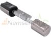 Smart cylinder lock with application, fingerprint reader with transponder for 50-100 mm thick door, IP44