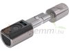 Smart cylinder lock with application, fingerprint reader with transponder for 50-100 mm thick door, IP44
