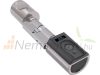 Smart cylinder lock with application, fingerprint reader with transponder for 50-100 mm thick door, IP44