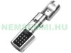 Intelligent cylinder lock with application, transponder and numerical code for doors with a thickness of 70-125 mm