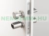 Smart cylinder lock with Zigbee control unit, application and numerical code for doors with a thickness of 70-125 mm