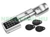 Smart cylinder lock with Zigbee control unit, application and numerical code for doors with a thickness of 70-125 mm