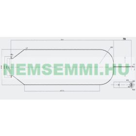   Inox hidrofor tartály gumimembrán, 80-100 liter álló inox tágulási tartályhoz, membrános zárt rendszerű használati víz tartály részére EPDM gumi