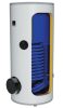 Drazice 200 liter standing 1 heat exchanger, with 2.2 kW electric heating insert, domestic hot water indirect storage, 5 year warranty. Also for solar collector system, with side cleaning opening