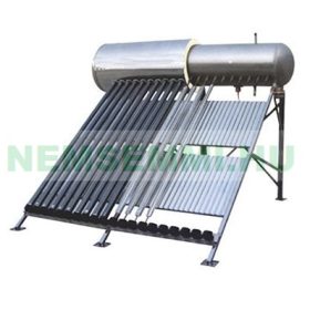   360 literes nyomásálló tartályos napkollektor, külső-belső rozsdamentes tartály 36 vákuumcsől, rozsdamentes tartókeret!