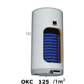 125 literes fali tároló 1m² hőcserélő + 2,2 kW fűtőbetét Drazice 5 év garancia