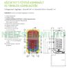 125 liter wall storage 1 m² heat exchanger + 2.2 kW heating pad Drazice 5 year warranty. Domestic hot water indirect storage, boiler also for solar collectors