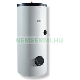   200 literes álló 1 hõcserélõs, elektromos fűtőtest nélkül, használati melegvíz indirekt tároló, 5 év garancia. Napkollektor rendszerhez is,  oldalsó tisztítónyílással