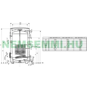 Drazice 500l melegvíz tároló