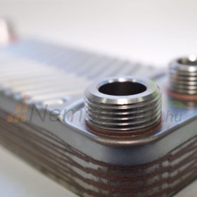   Lemezes hőcserélő 20 lemez 45 kW 2x1/2" és 2x3/4" csatlakozóval