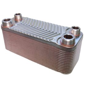   Lemezes hőcserélő 30 lemez 66 kW 2x3/4" és 2x1/2" külső csatlakozással