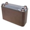 Plate heat exchanger 50 plates 90 kW with 2x3/4" and 2x1/2" external connection